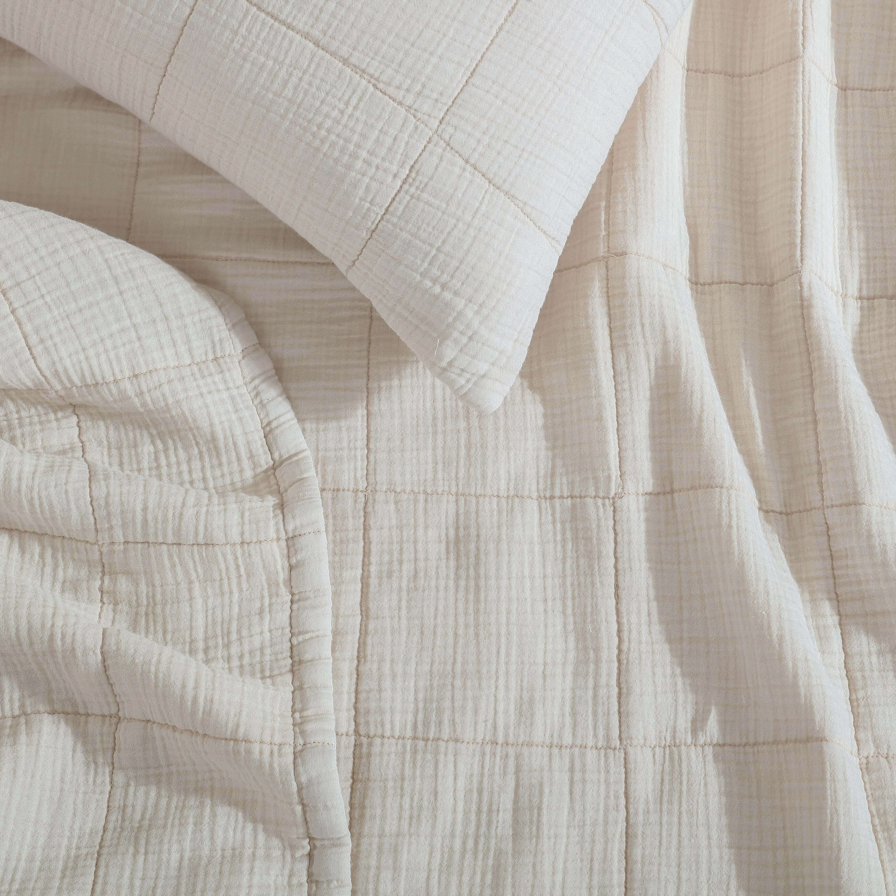 Calvin Klein Cotton Gauze Solid Cotton 2 Piece Euro Sham Set