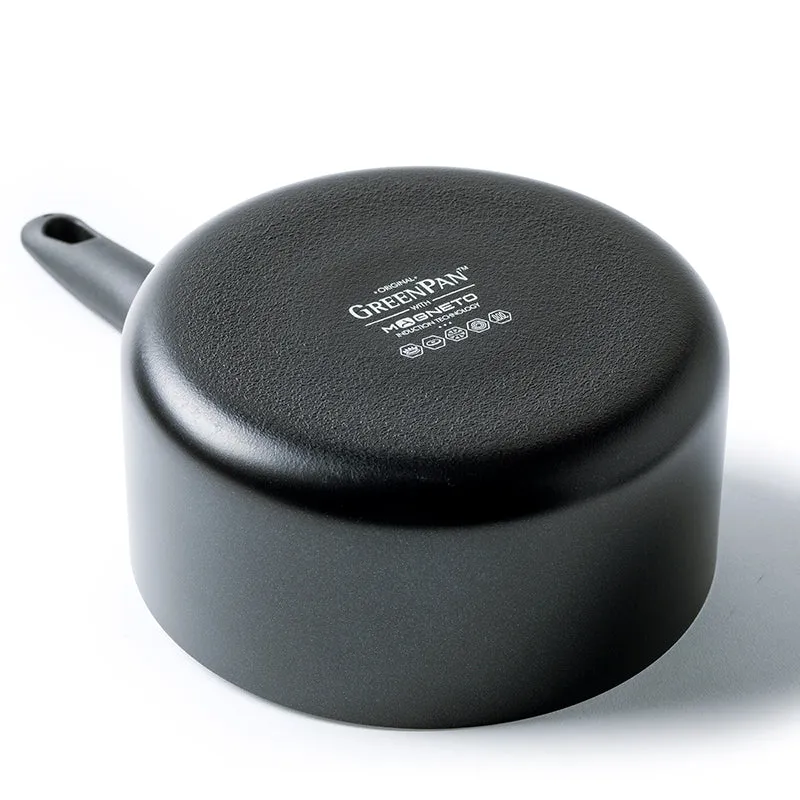 Cambridge Non-Stick 3 Piece Saucepan Set with Lids, Black