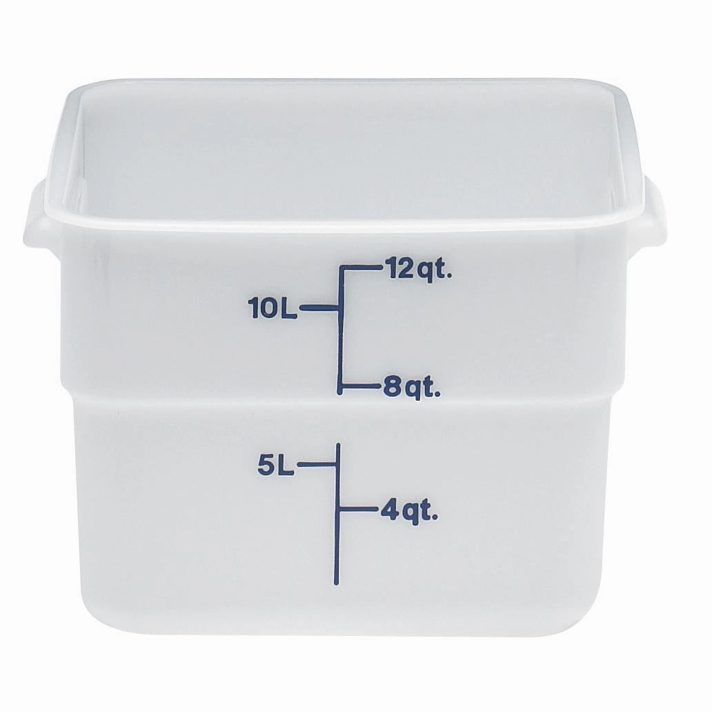 Cambro 12SFSP-148, 12 Qt Square Food Storage Container, White Figurines,Home Decor Statues