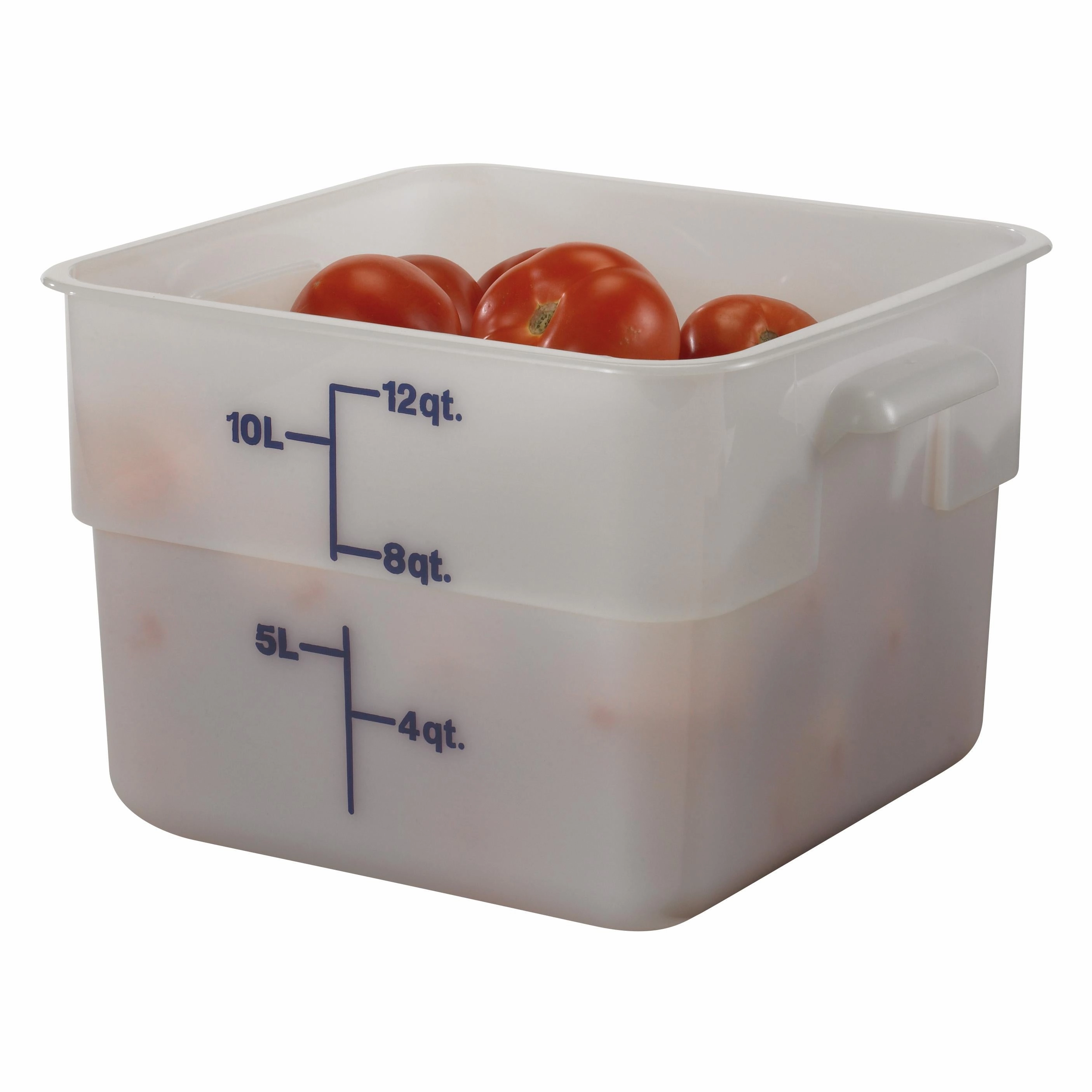 Cambro 12SFSP-148, 12 Qt Square Food Storage Container, White