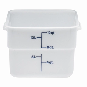 Cambro 12SFSP-148, 12 Qt Square Food Storage Container, White Figurines,Home Decor Statues
