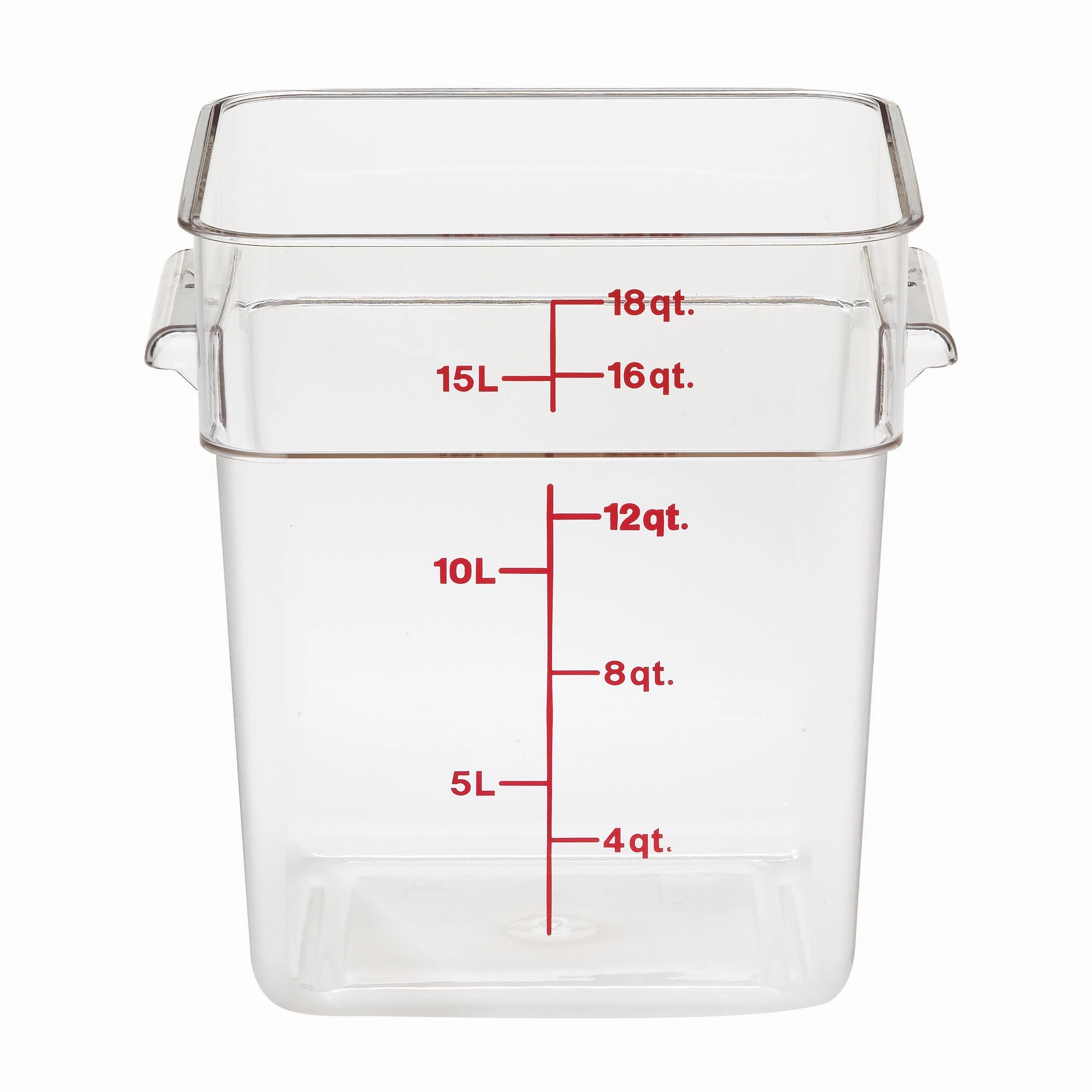 Cambro 18SFSCW, 18 Qt Square Food Storage Container, Clear Figurines,Home Decor Statues