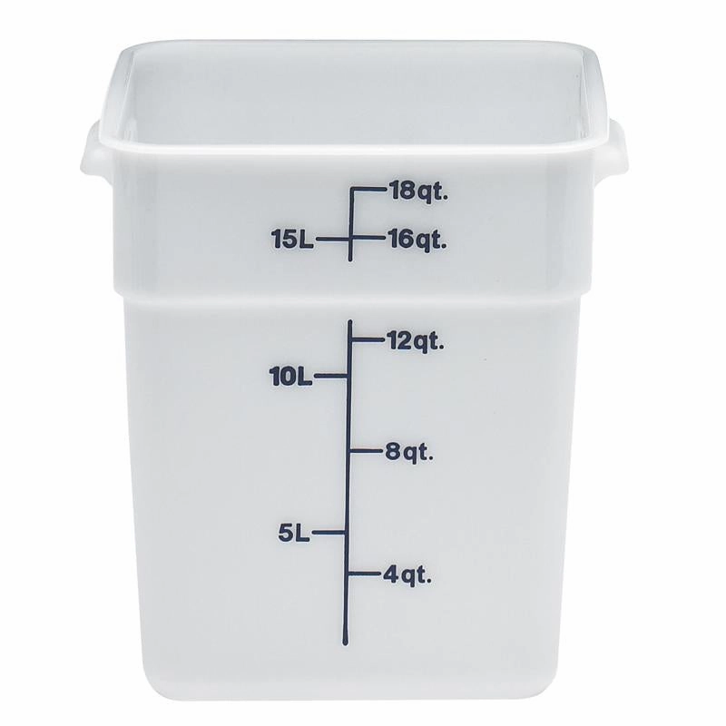 Cambro 18SFSP148, 18 Qt Square Food Storage Container, White Figurines,Home Decor Statues