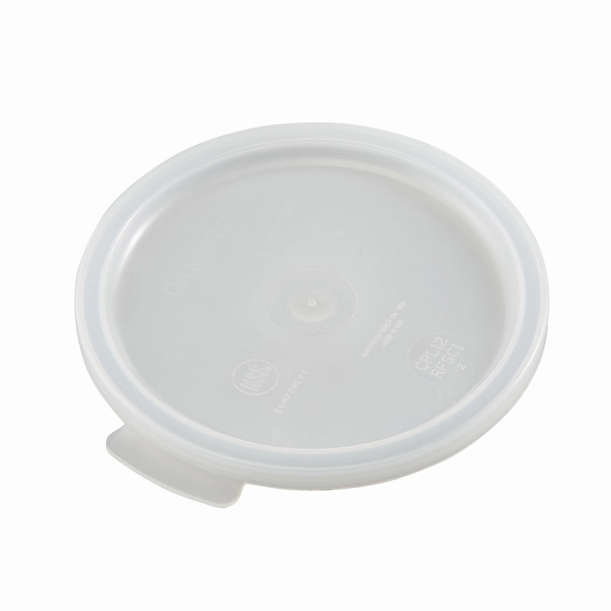 Cambro RFSC1 Round Storage Container Cover for 1 Qt Containers Fits RFS1148, White