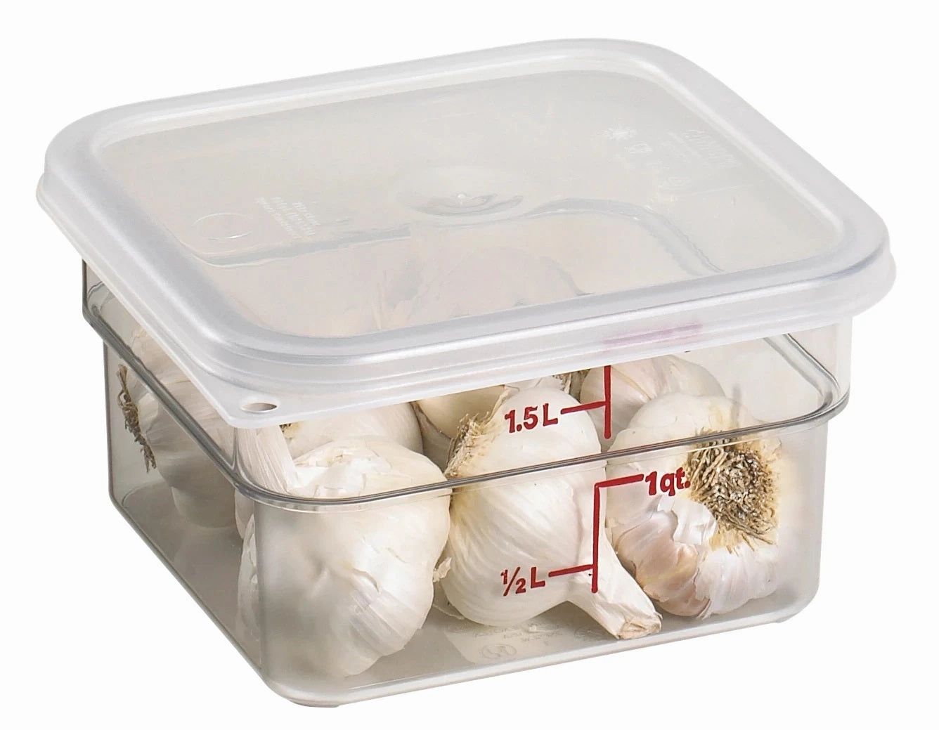 Cambro SFC6SCPP190 CamSquare Seal Cover for 6 & 8 Qt Containers, Translucent