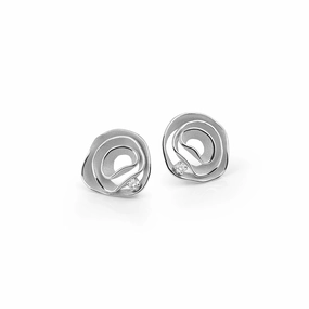 Cammilli Dune Earrings 18ct White Ice Gold with Diamonds