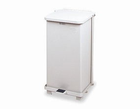 CAN STEP ON SQUARE 12GAL W/LINER WH