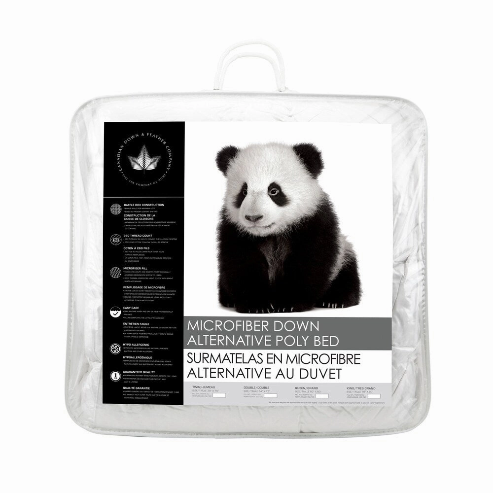 Canadian Down & Feather Company Microfiber Down Alternative Fiber Bed