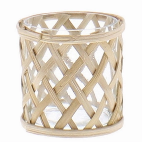 Cane Weave Vase - Sm Vase,Ceramic Vase