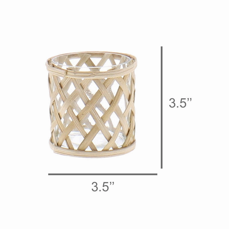Cane Weave Vase - Sm