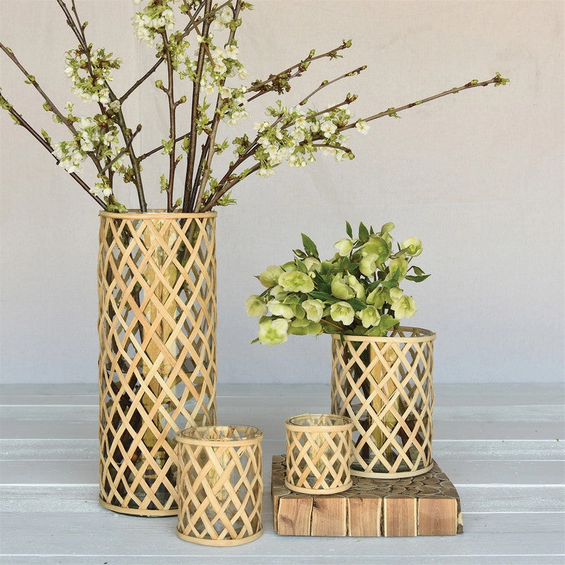 Cane Weave Vase - Sm