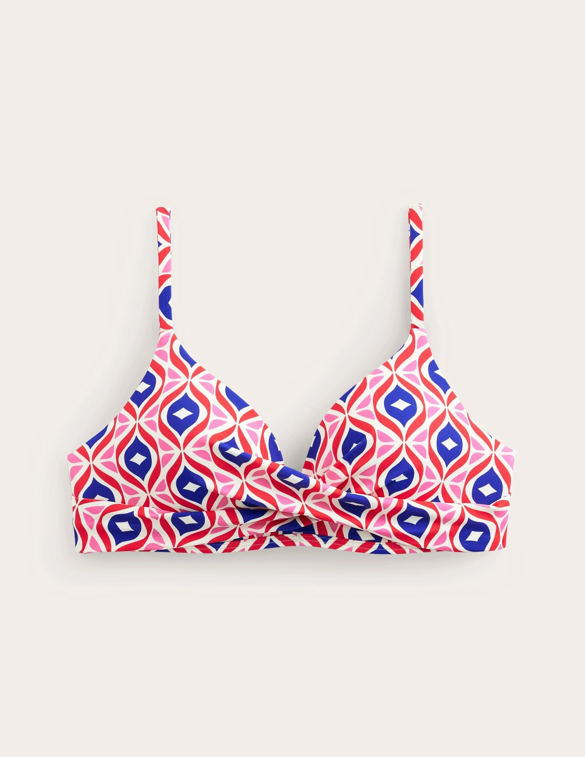Capri Cup-size Bikini Top-Rubicondo, Diamond Wave
