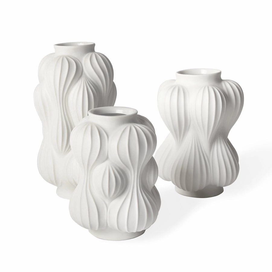 Carved Porcelain Vase L | Jonathan Adler Balloon