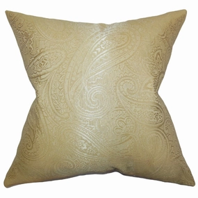 Cashel Paisley Euro Sham Gold pillowcases,cotton pillow covers,bed linen