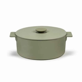 Casserole dish, H12 x W20 x L26cm, Serax, Surface, Green curtain fabric, upholstery textile