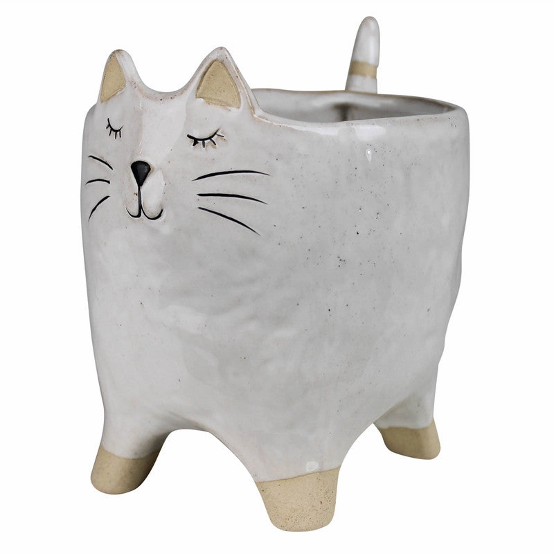 Cat Cachepot, Ceramic