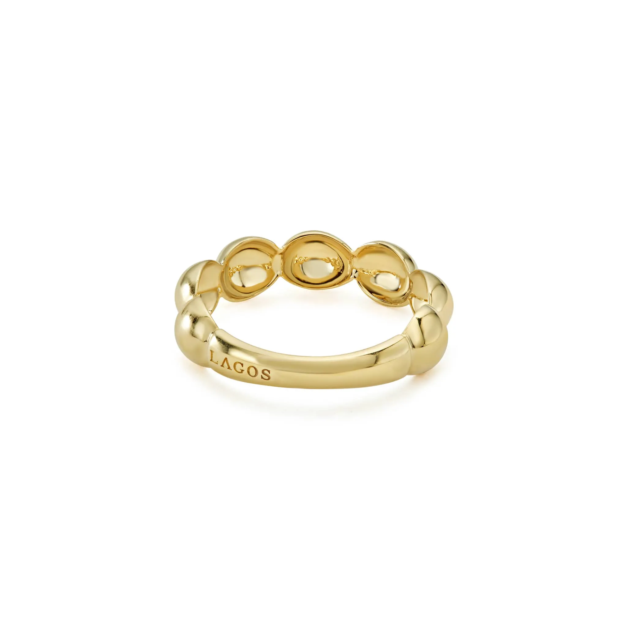 Caviar Gold 18K Gold Fluted Ring