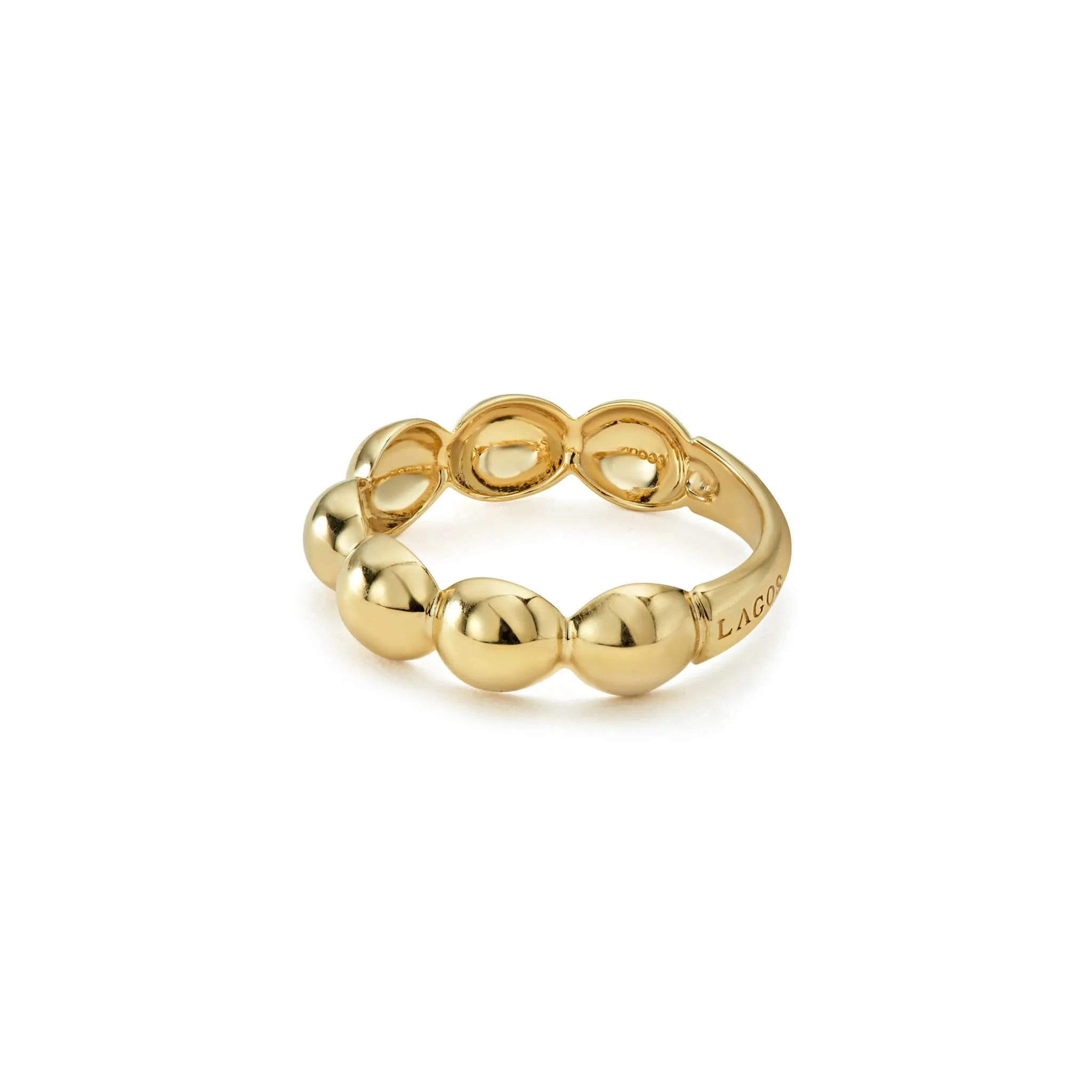 Caviar Gold 18K Gold Fluted Ring