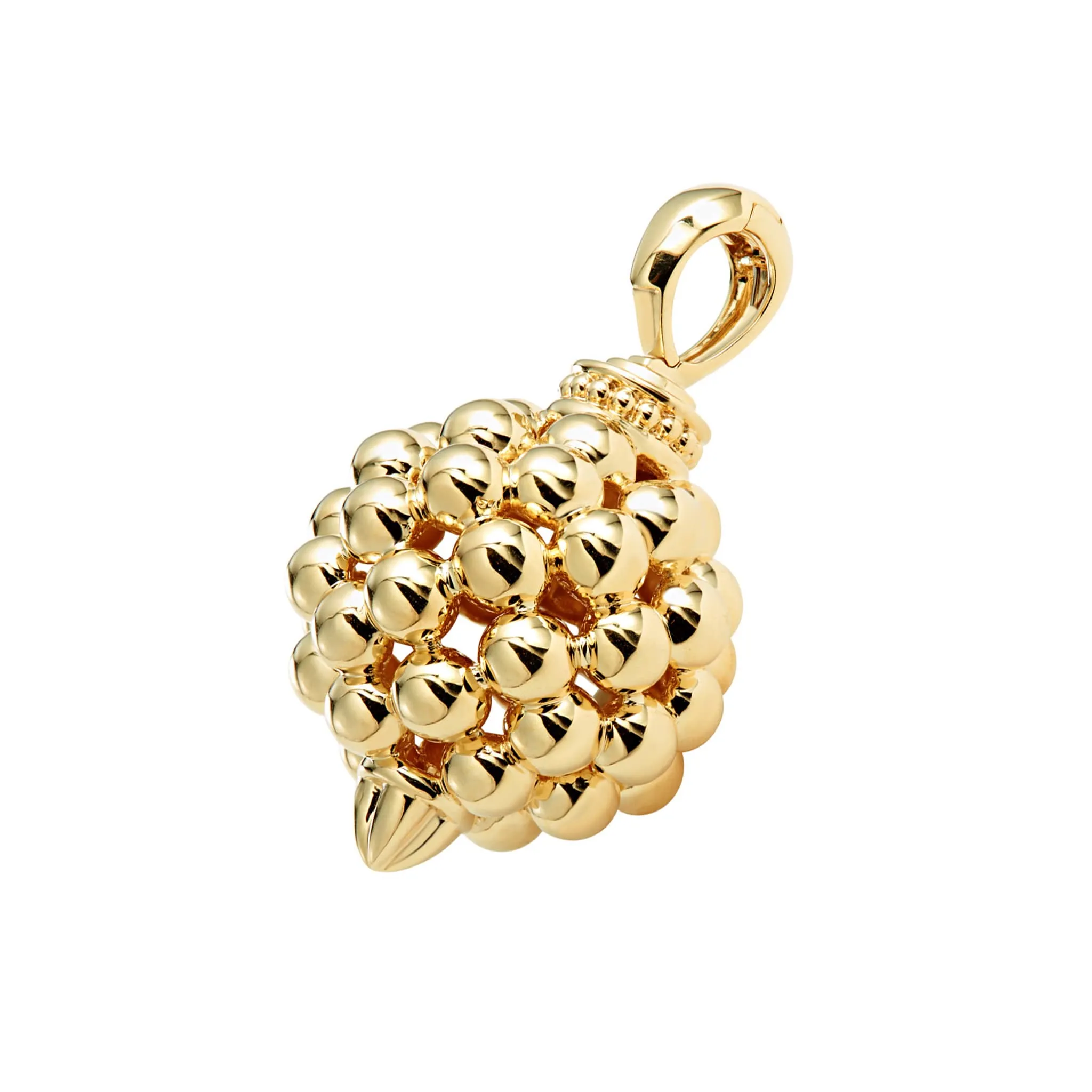 Caviar Gold Elevated Caviar Beaded Pendant