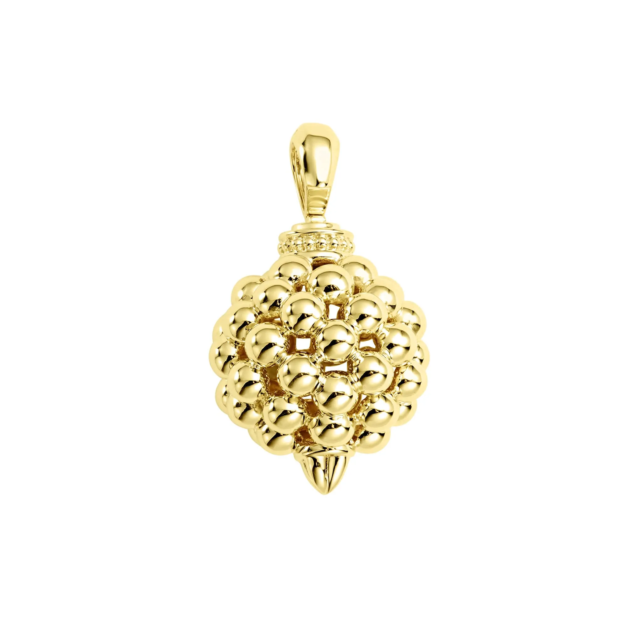 Caviar Gold Elevated Caviar Beaded Pendant