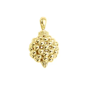 Caviar Gold Elevated Caviar Beaded Pendant