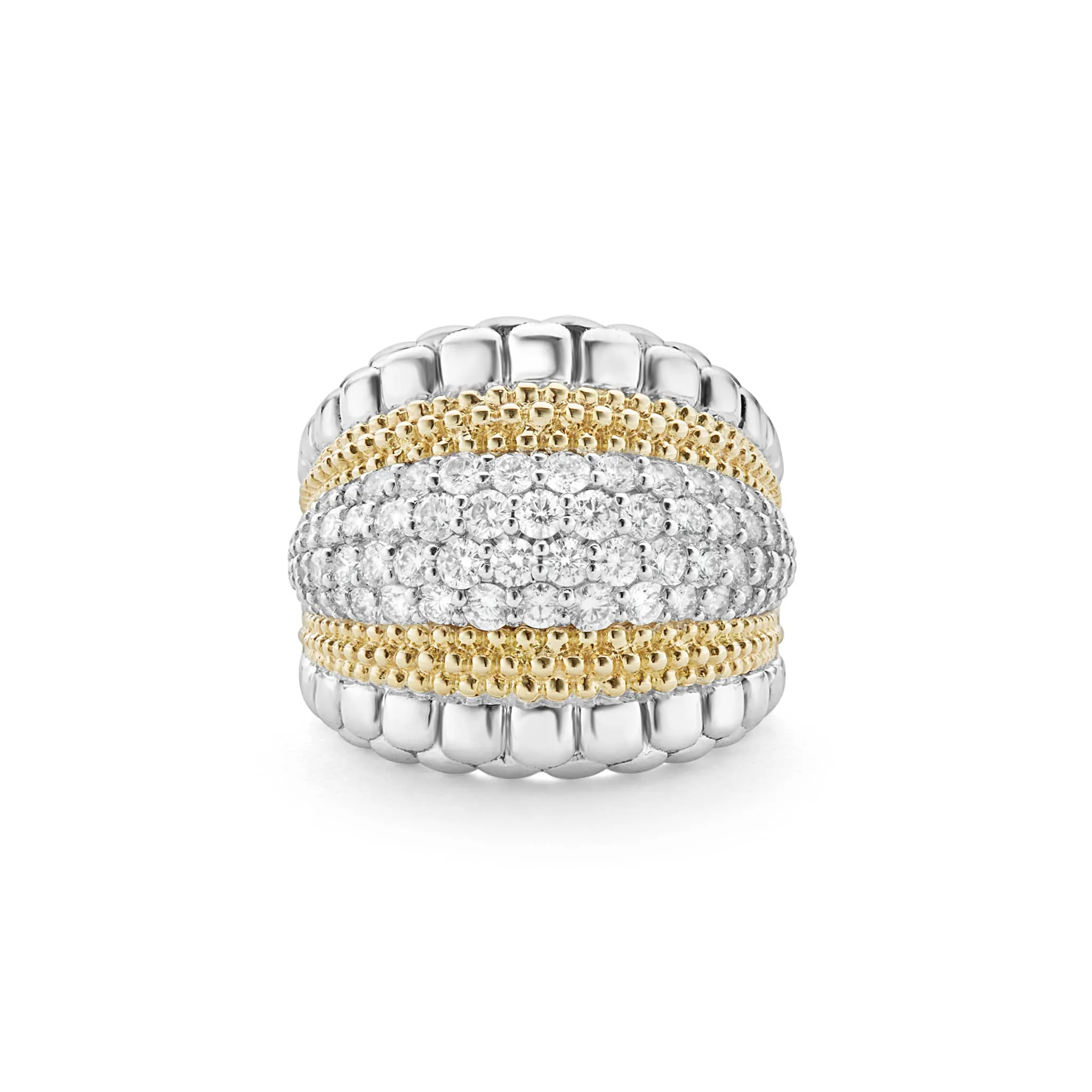 Caviar Lux Large Diamond Statement Ring
