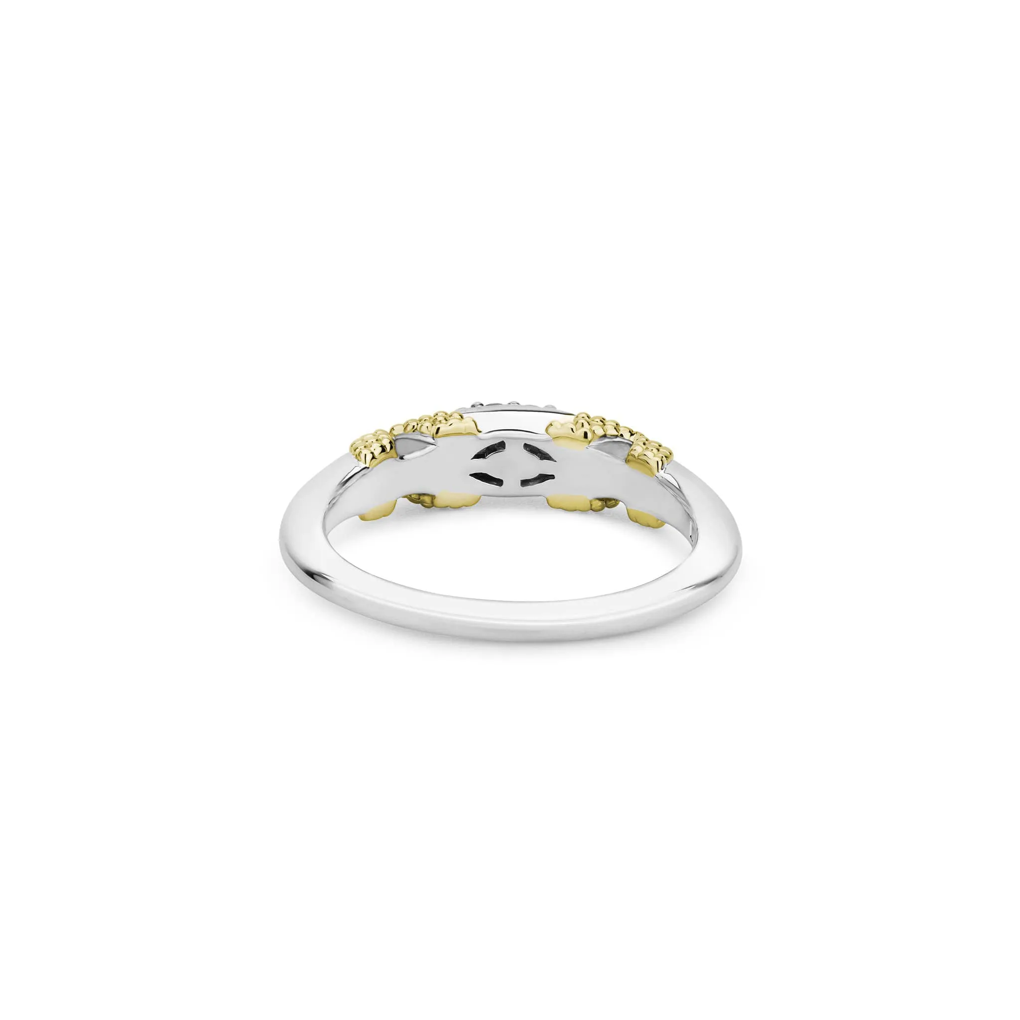 Caviar Lux X Diamond Caviar Stacking Ring