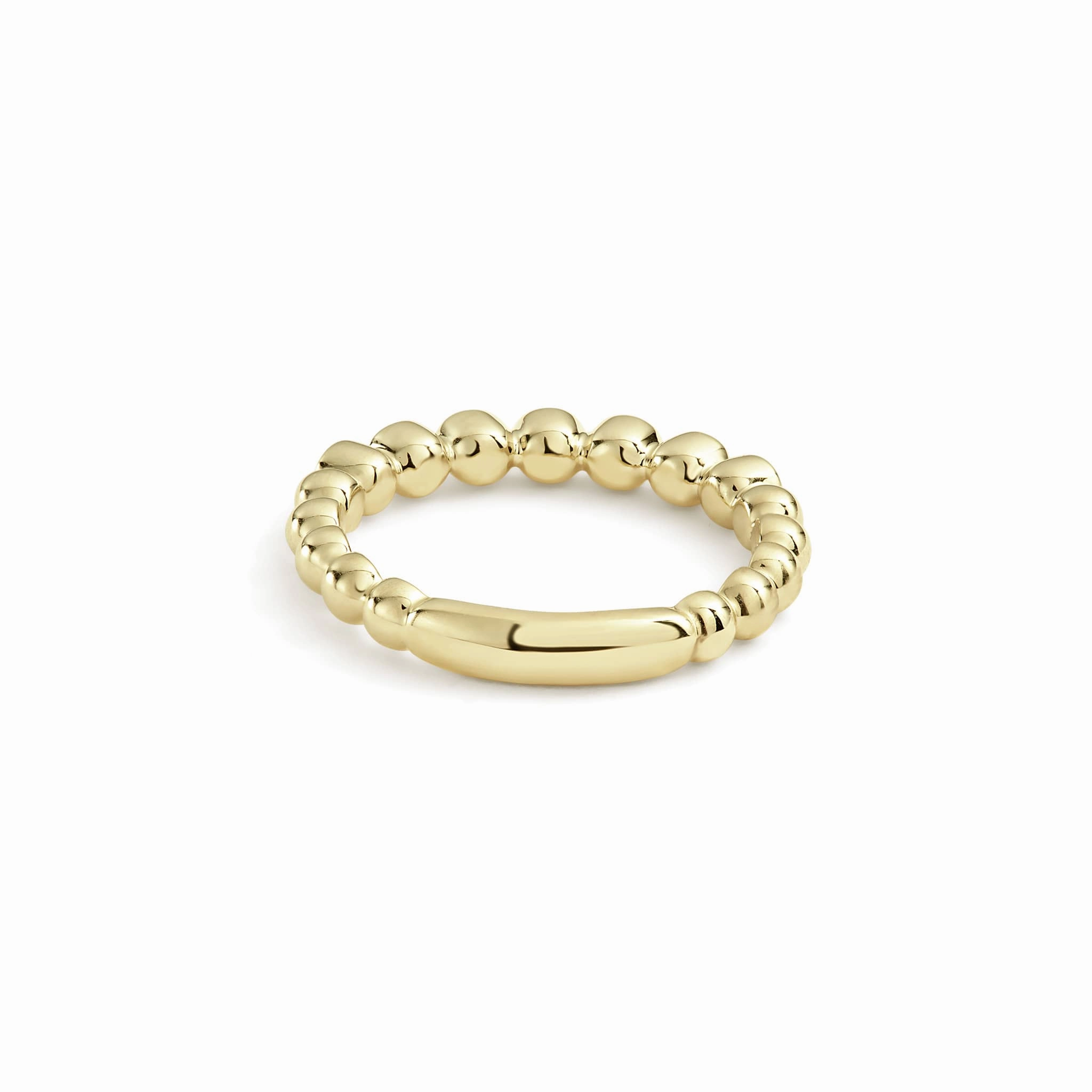 Caviar Gold 18K Gold and Diamond Stacking Ring