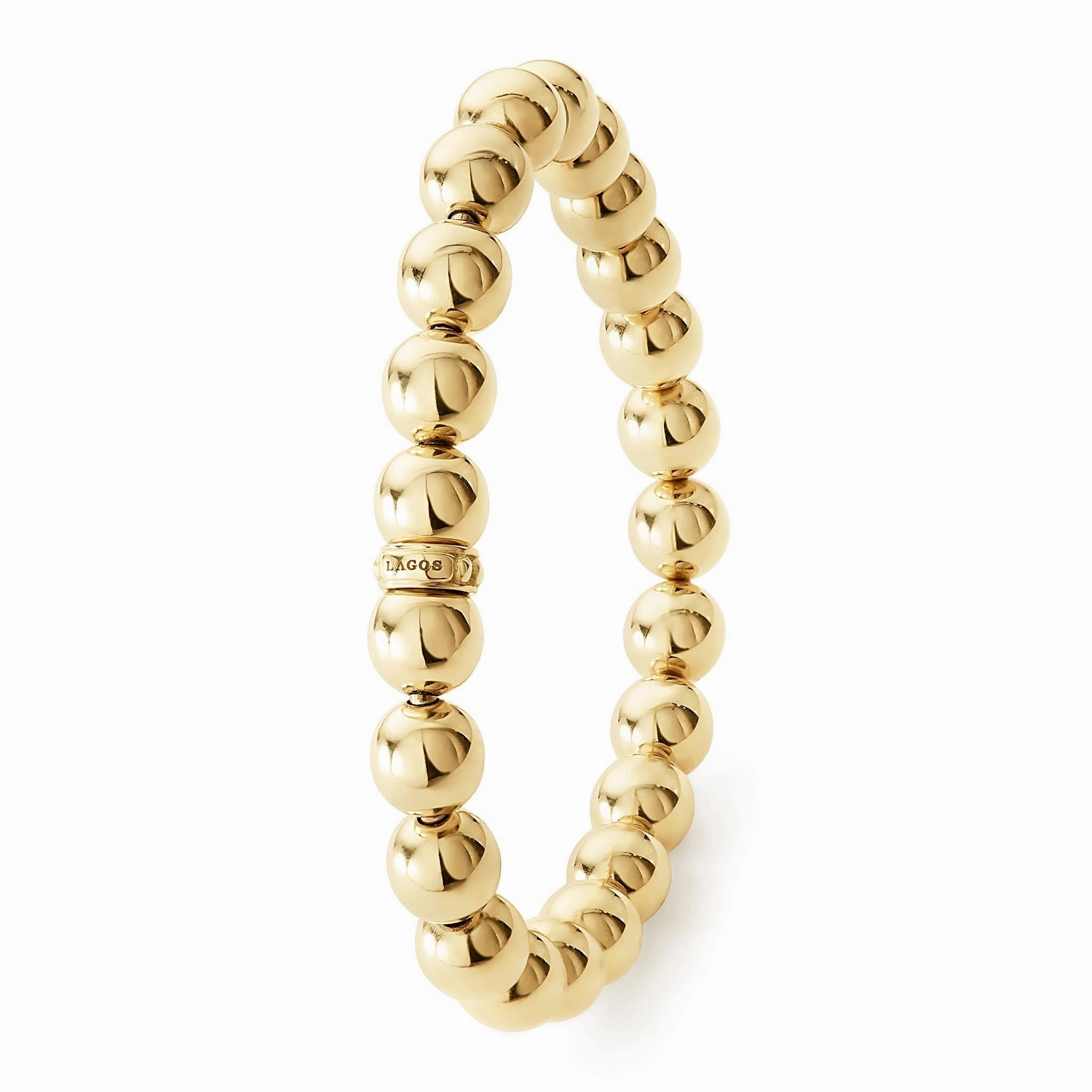 Caviar Gold 18K Gold Bead Bracelet | 8mm