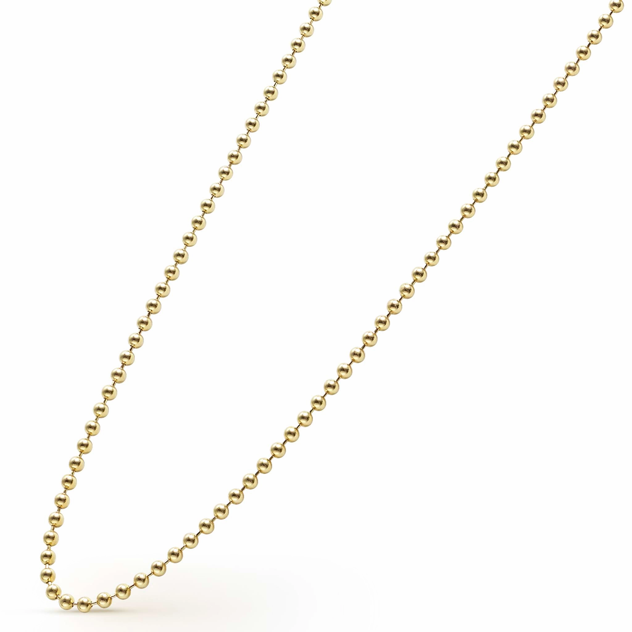 Caviar Gold 18K Gold Beaded Necklace