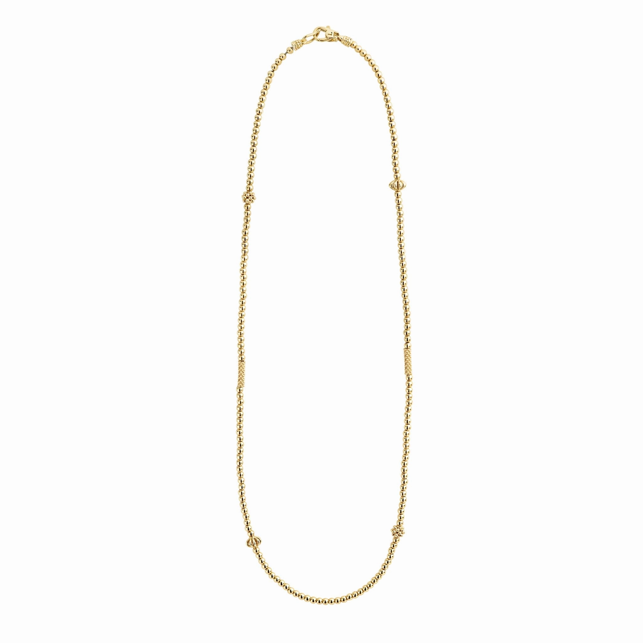 Caviar Gold 18K Gold Beaded Necklace