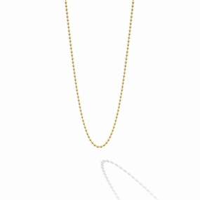 Caviar Gold 18K Gold Beaded Necklace