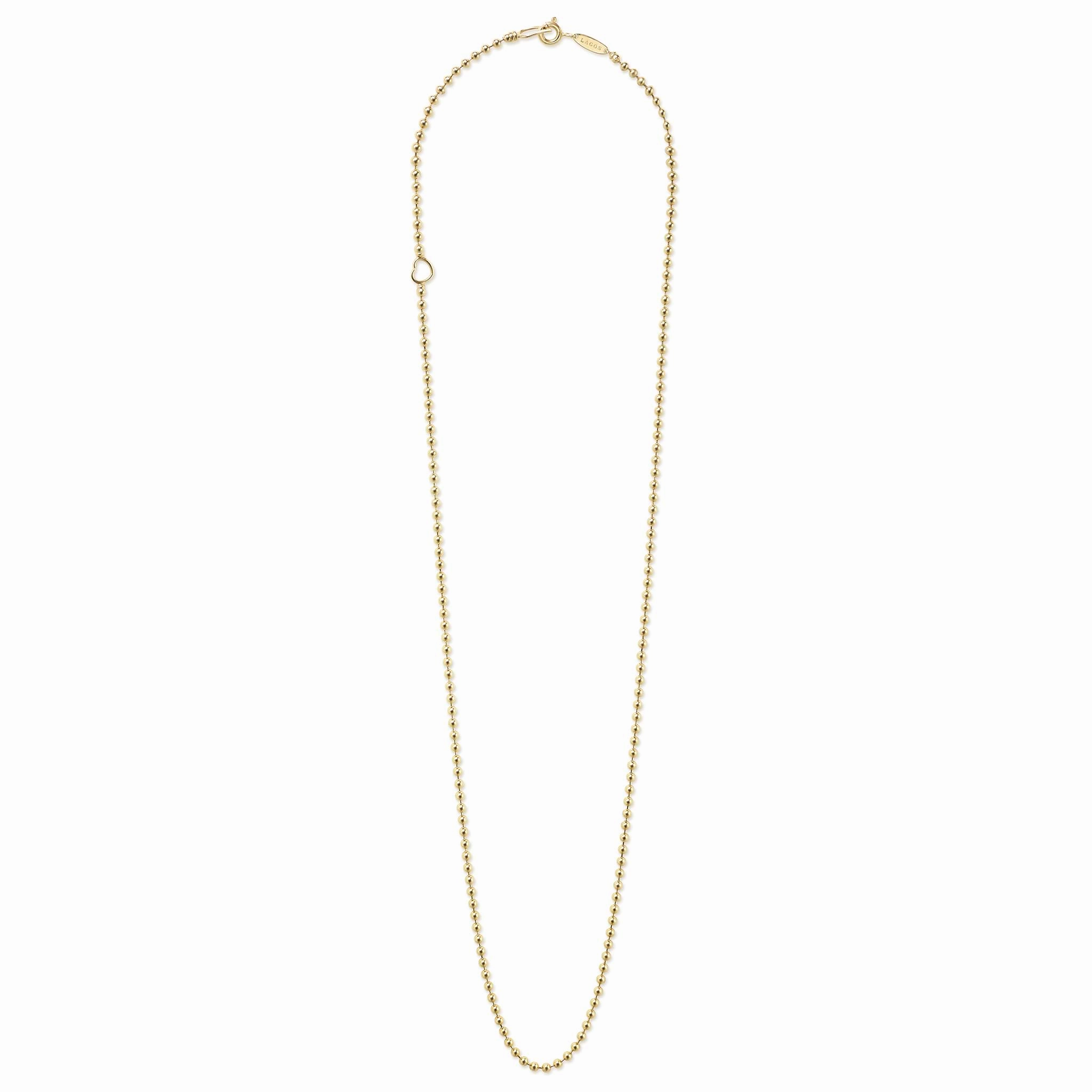 Caviar Gold 18K Gold Beaded Necklace