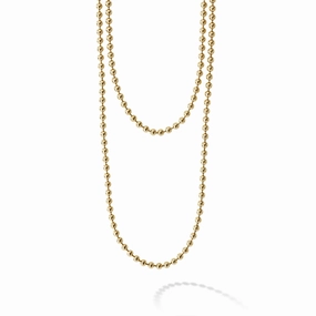 Caviar Gold 18K Gold Beaded Necklace