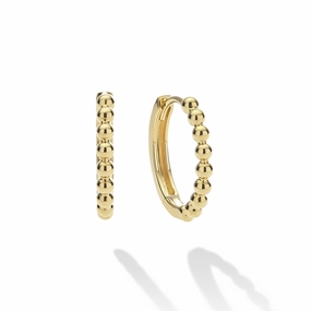 Caviar Gold 18K Gold Caviar Huggie Earrings