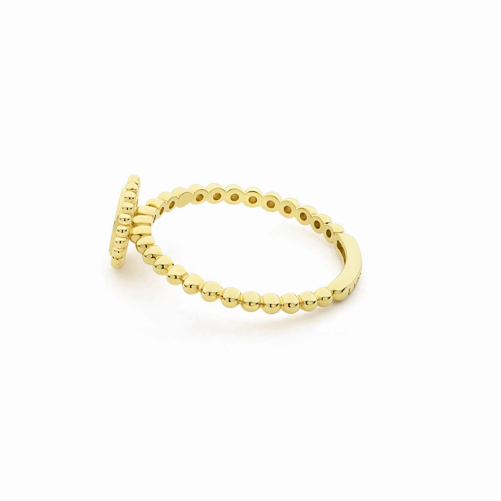 Caviar Gold 18K Gold Circle Ring