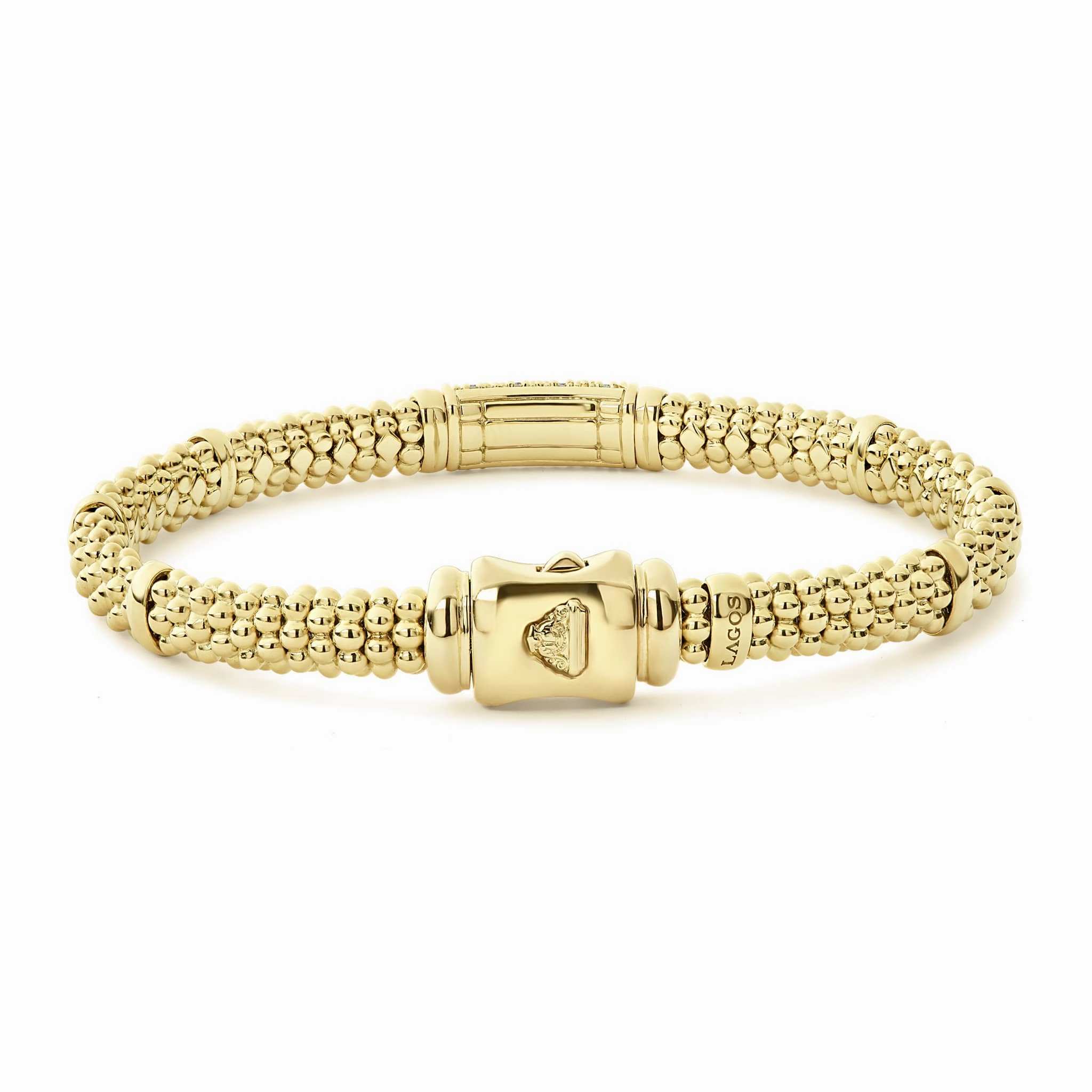 Caviar Gold 18K Gold Diamond Bracelet | 6mm