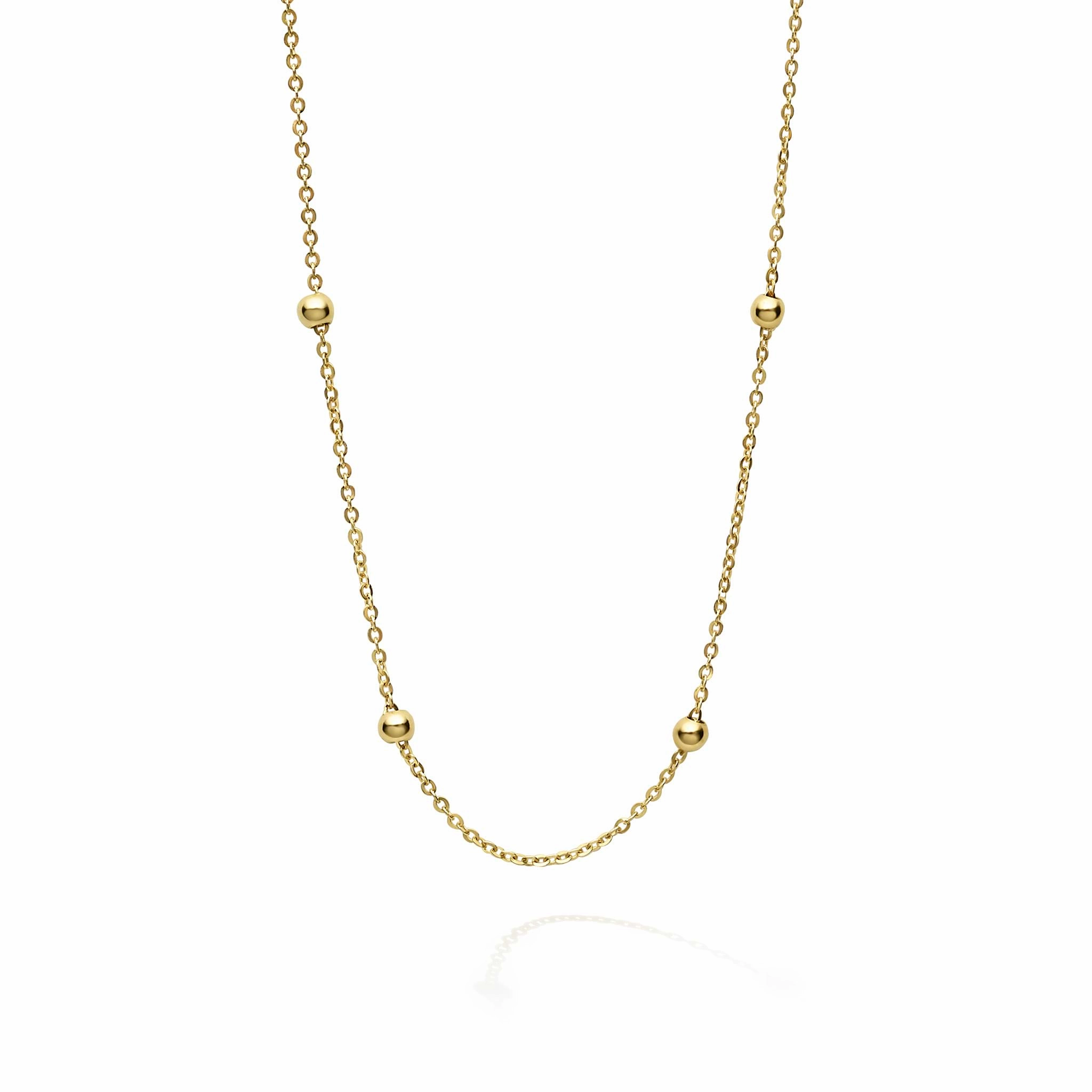 Caviar Gold 18K Gold Earring and Necklace Gift Set