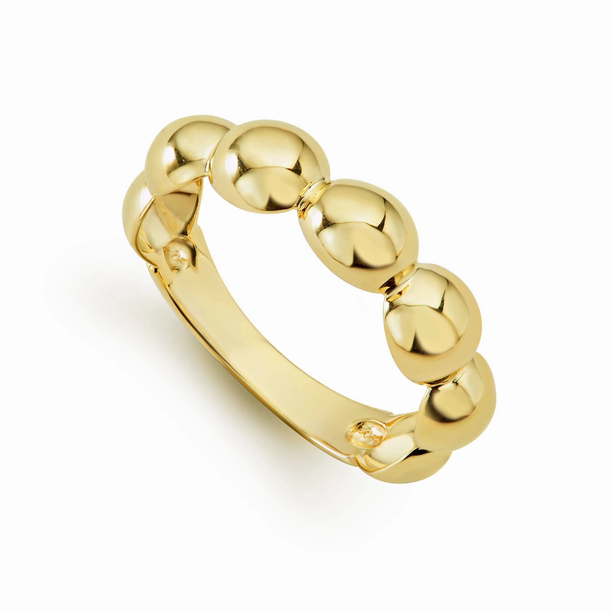 Caviar Gold 18K Gold Fluted Ring