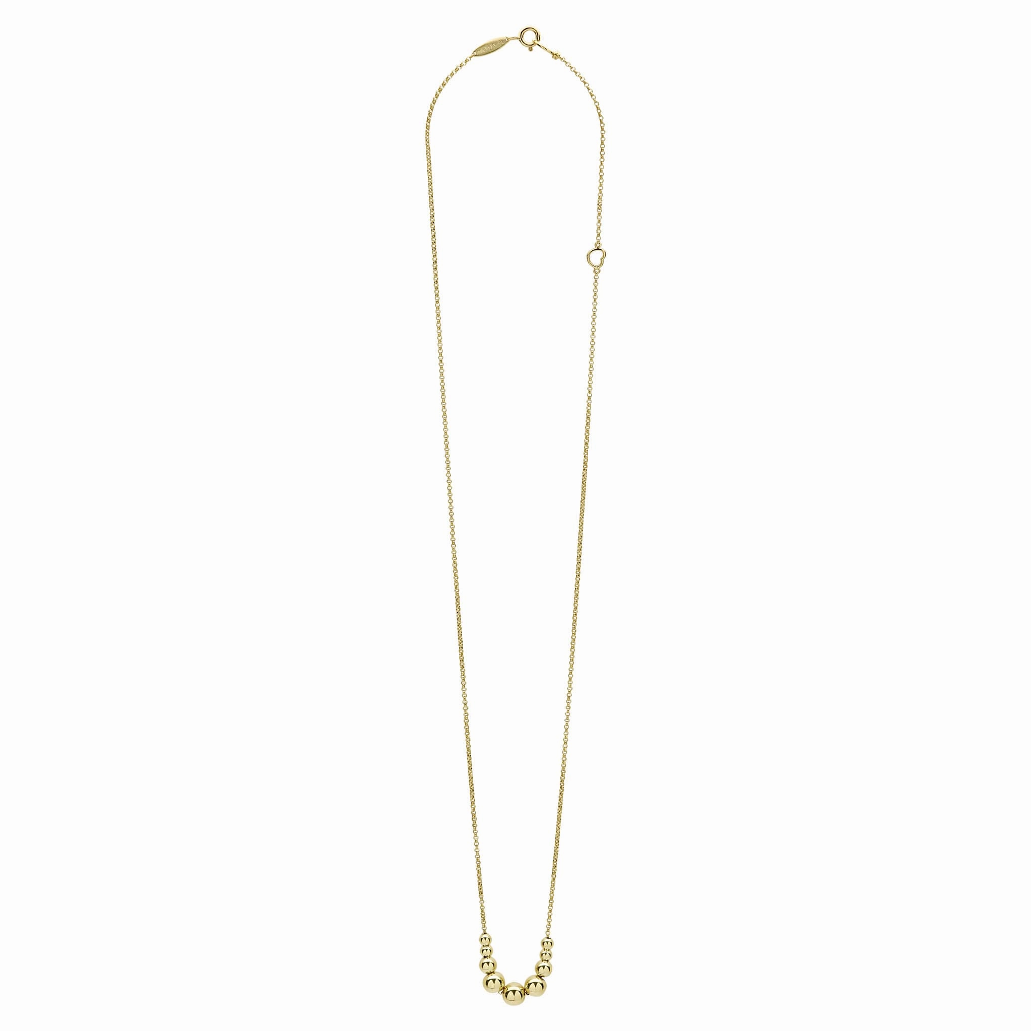 Caviar Gold 18K Gold Graduated Bead Necklace