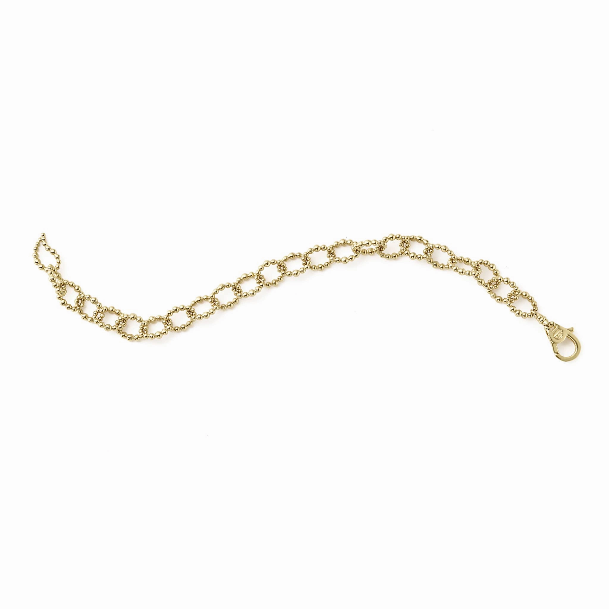 Caviar Gold 18K Gold Large Link Bracelet