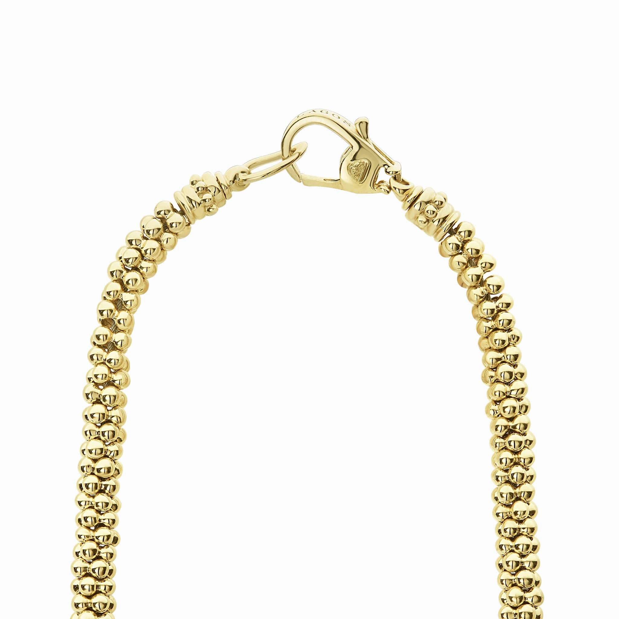 Caviar Gold Diamond Medium Station Caviar Necklace