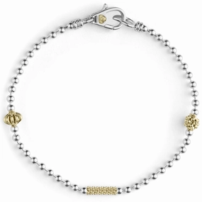 Caviar Icon Two-Tone Caviar Beaded Bracelet