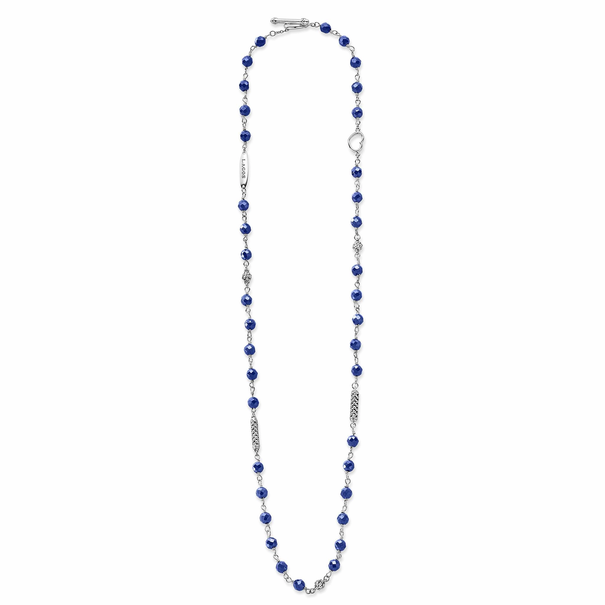 Caviar Icon Ultramarine Ceramic Beaded Necklace