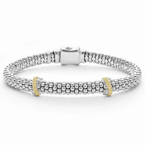 Caviar Lux Double X Caviar Diamond Bracelet | 6mm
