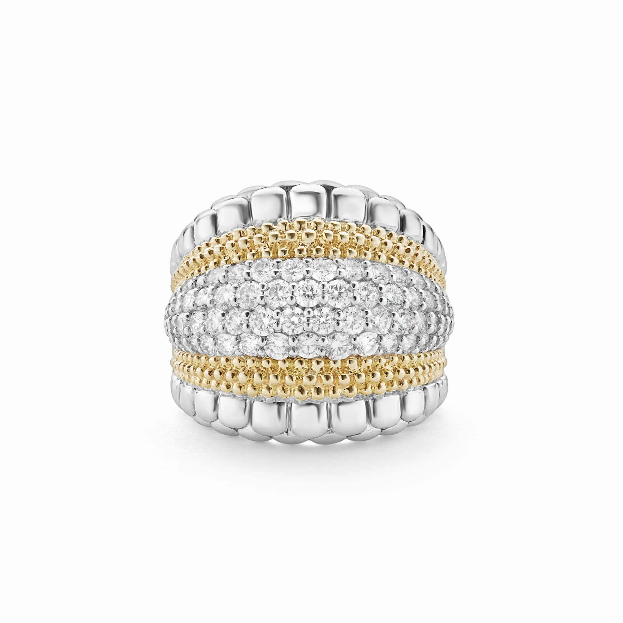 Caviar Lux Large Diamond Statement Ring
