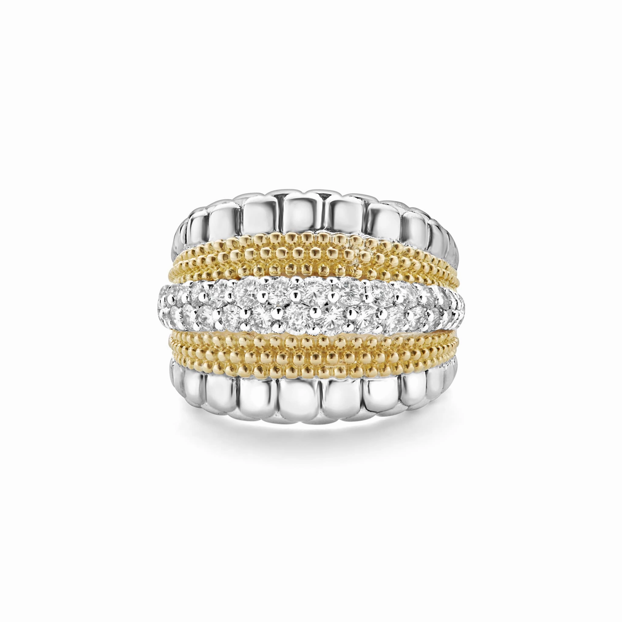 Caviar Lux Small Diamond Statement Ring