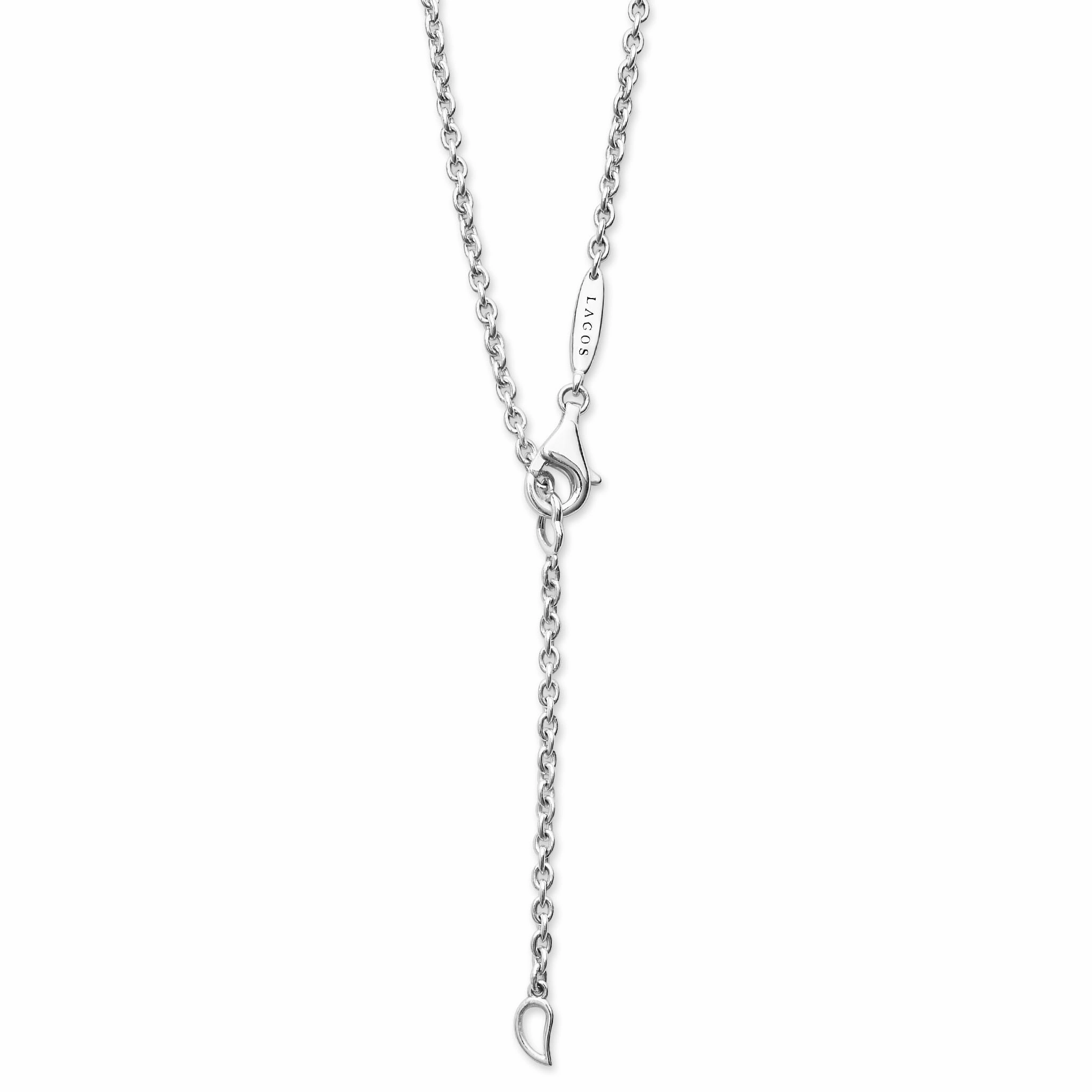 Caviar Lux Two-Tone Link Diamond Necklace