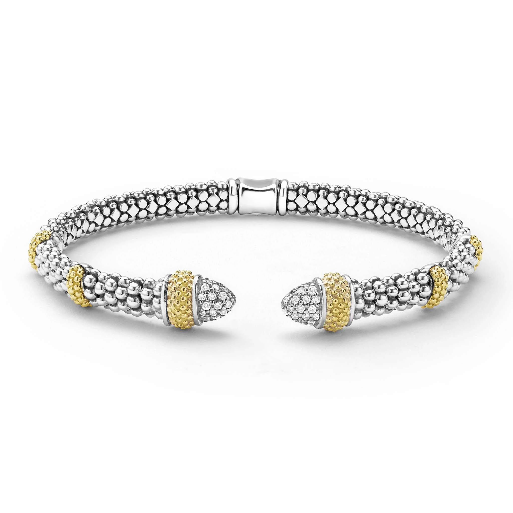 Caviar Lux Two-Tone Lux Diamond Bracelet Gift Set