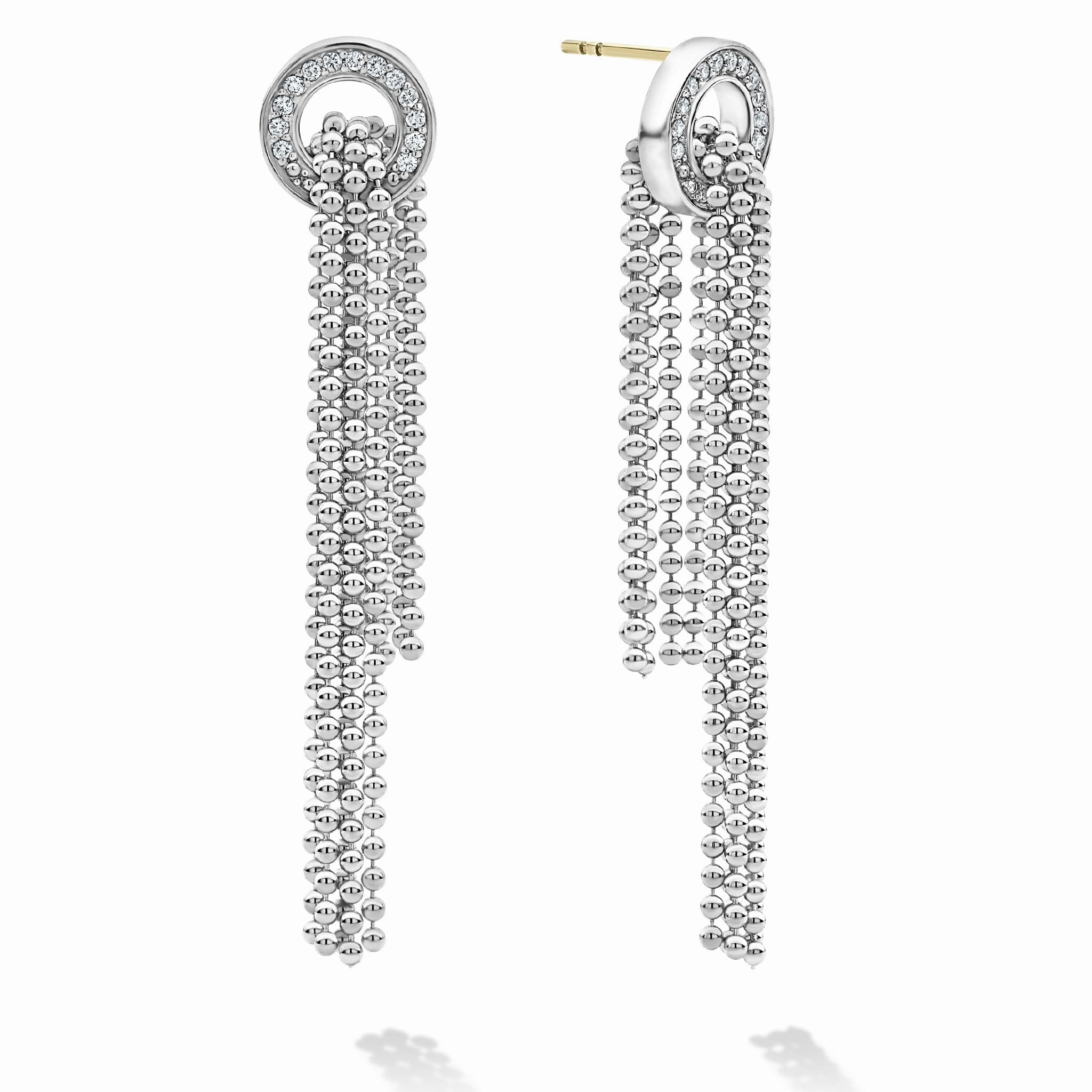 Caviar Spark Cascading Caviar Diamond Earrings